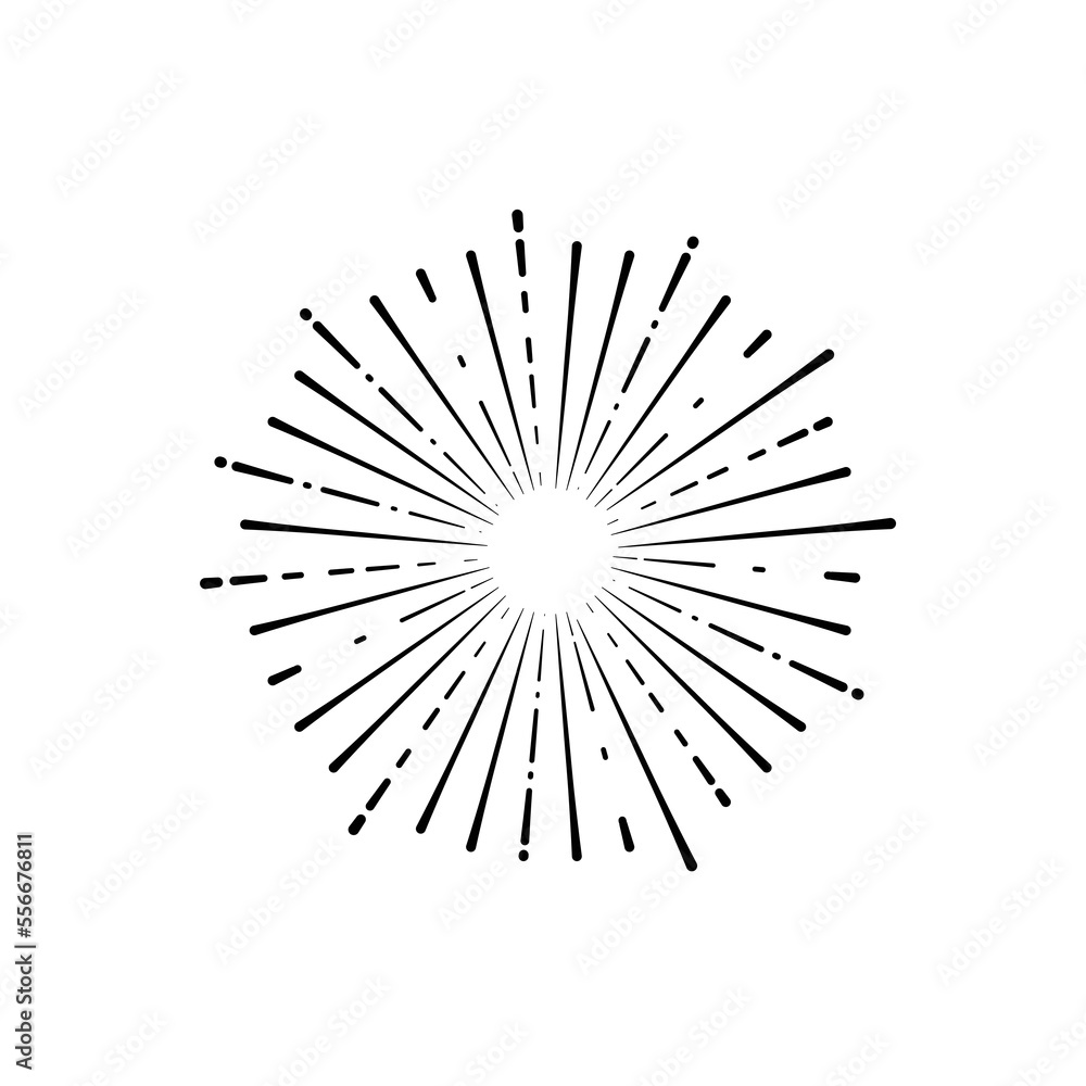 Obraz premium Fireworks Explosion Vector Icon Design