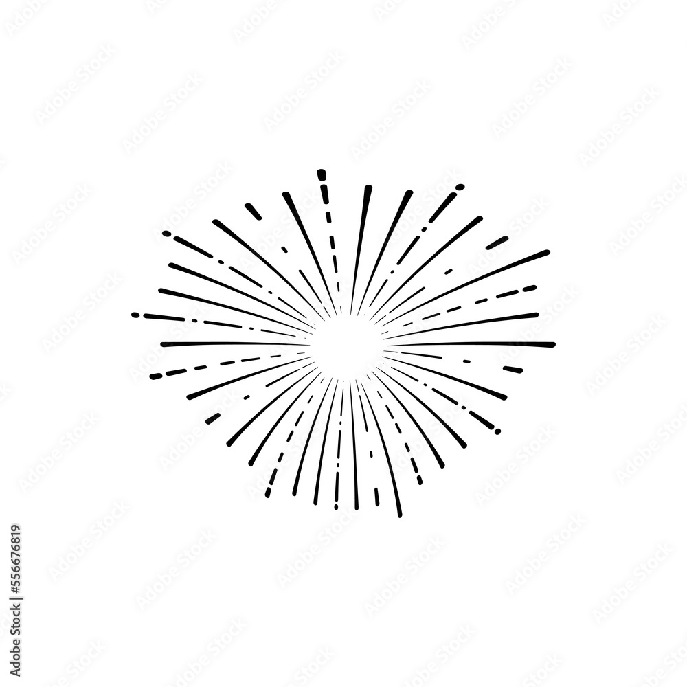 Obraz premium Fireworks Explosion Vector Icon Design