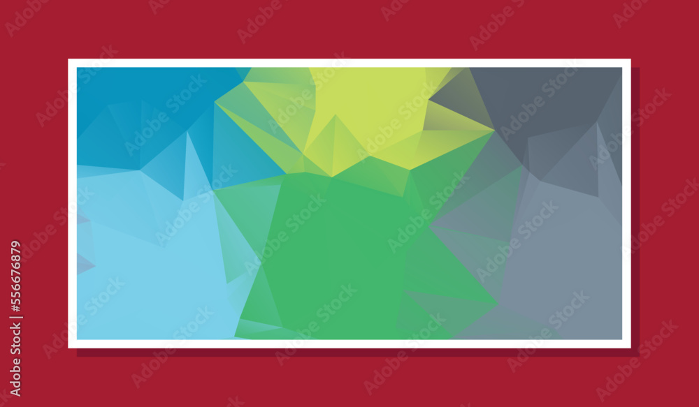 Fototapeta premium Abstract Color Polygon Background Design, Abstract Geometric Origami Style With Gradient