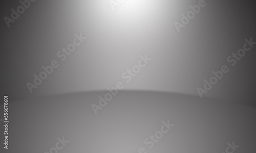 Gray color gradient studio room used for illustration background