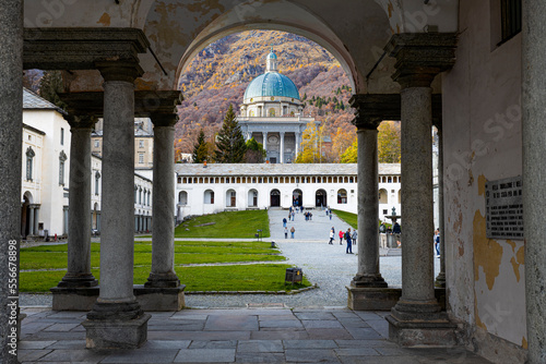 Принти на полотні OROPA, ITALY, OCTOBER 30, 2022 - View of Oropa Sanctuary, marian sanctuary dedic