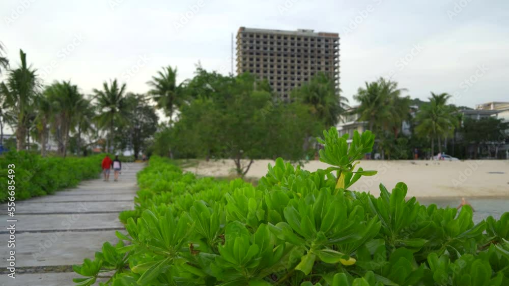 The outskirts of the city of Nha Trang in Vietnam. The southern district of the city in December. The outskirts of the city of Nha Trang in Vietnam. The southern district of the city in December.