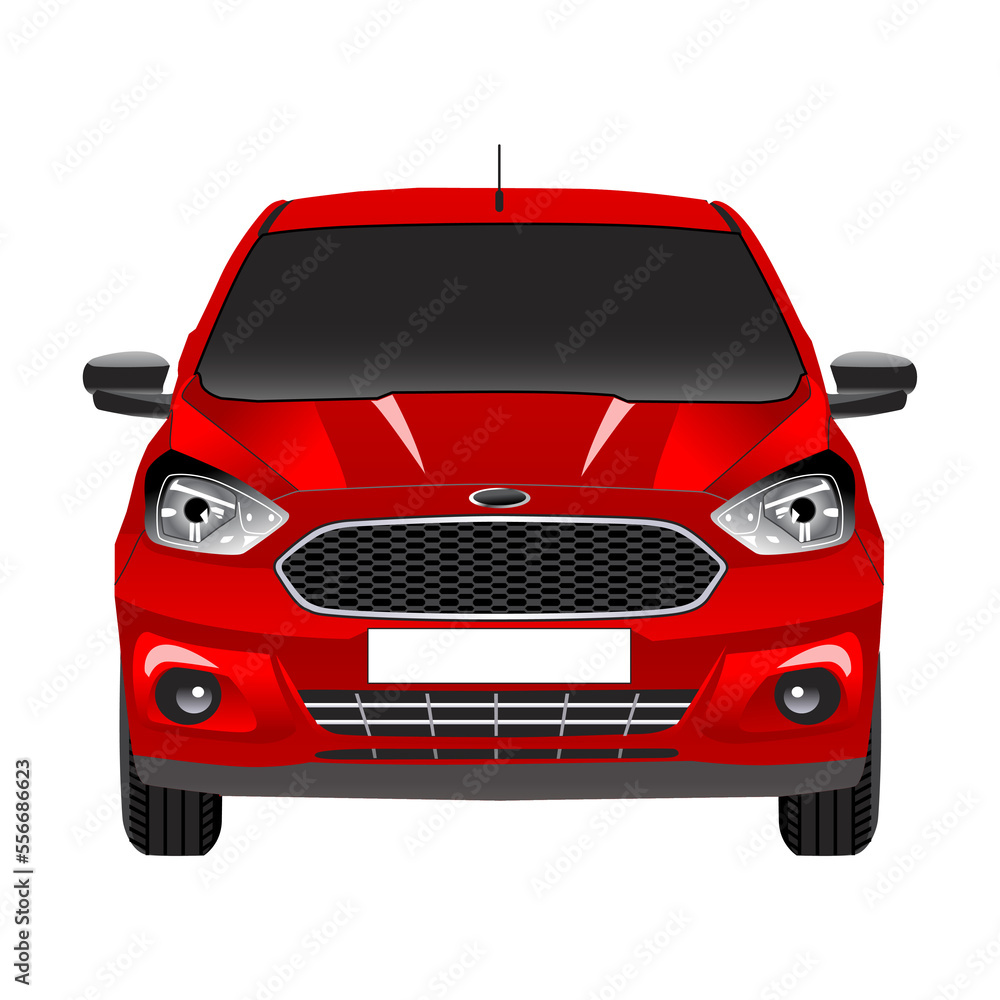 red car isolated on white red car isolated on white