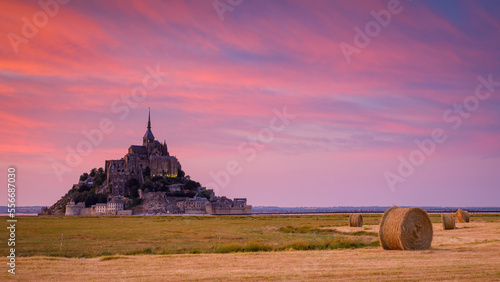 The Mont Saint Michel in the Normandy France