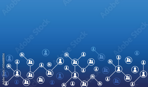 icone, network, collegamenti tra persone, 