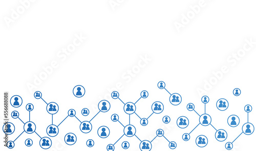 icone, network, collegamenti tra persone, 