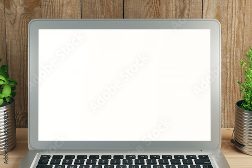 Close up Laptop Computer on...