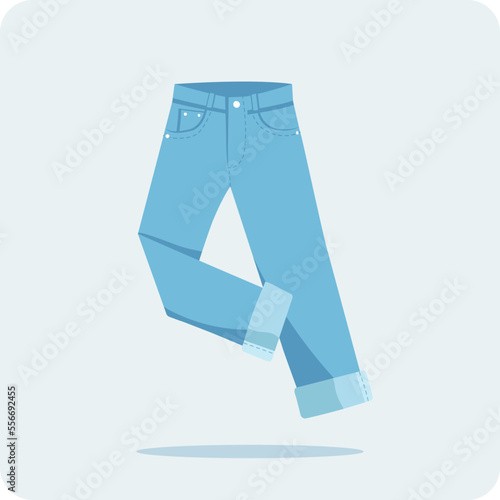 Jeans, Denim, flat design, and Illustration 