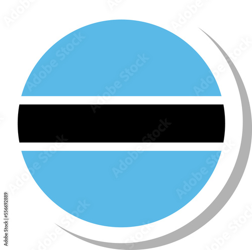 Free Download Botswana flag circle shape, flag icon. - GFXLoad
