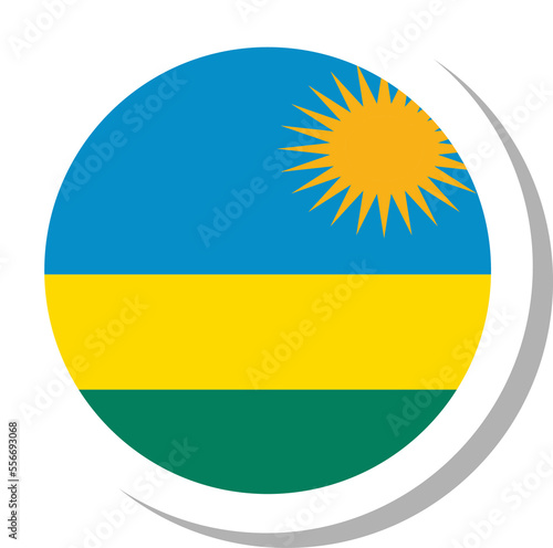 Rwanda flag circle shape, flag icon. Free Download Rwanda flag circle shape, flag icon. - GFXLoad