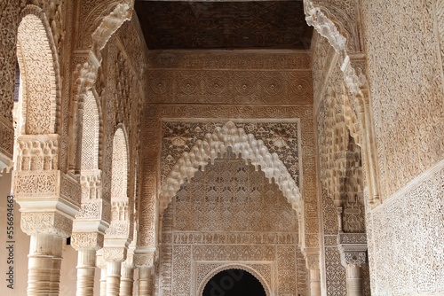 Arabian art in Alhambra, Granada