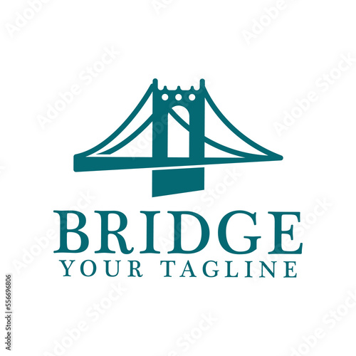 Bridge logo icon design and business symbol