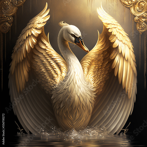 Fototapeta Naklejka Na Ścianę i Meble -  swan on the lake