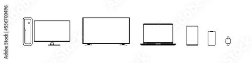 gadgets computer phone laptop TV tablet watch 