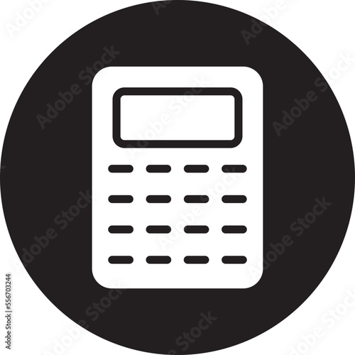 calculator glyph icon