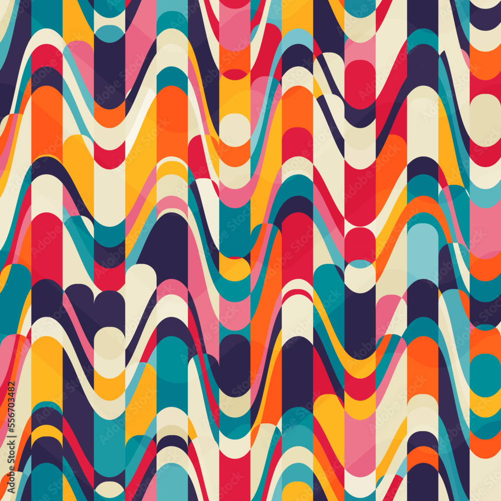 Dynamic lines with a wave effect