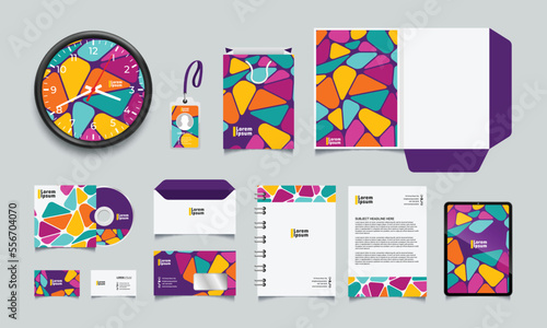Classic stationery template design. vector illustration