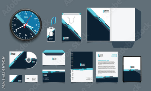 Classic stationery template design. vector illustration