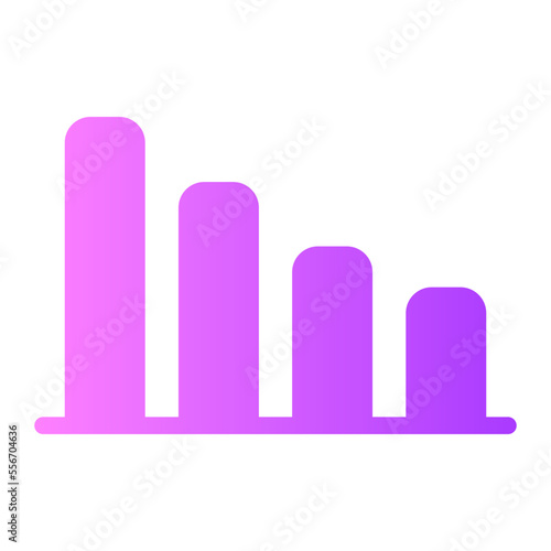 bar chart gradient icon