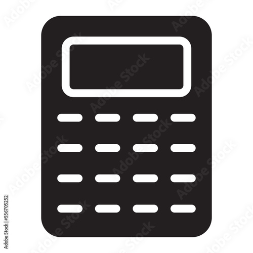 calculator glyph icon