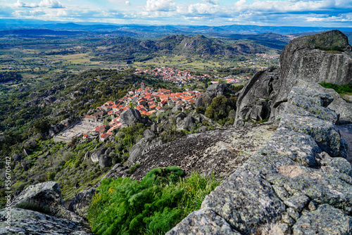 landscape with sky Village dans les rochers