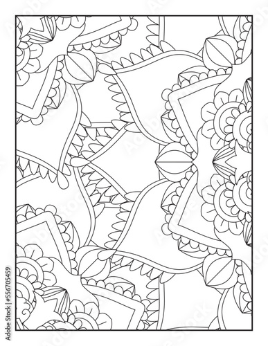 Floral Mandala Coloring Pages   Flower Mandala Coloring Page  Coloring Page For Adult 
