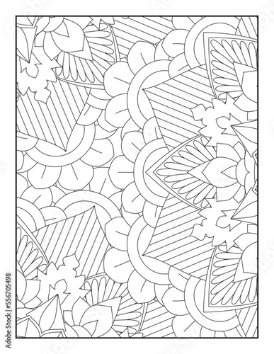 Floral Mandala Coloring Pages, Flower Mandala Coloring Page, Coloring Page For Adult 