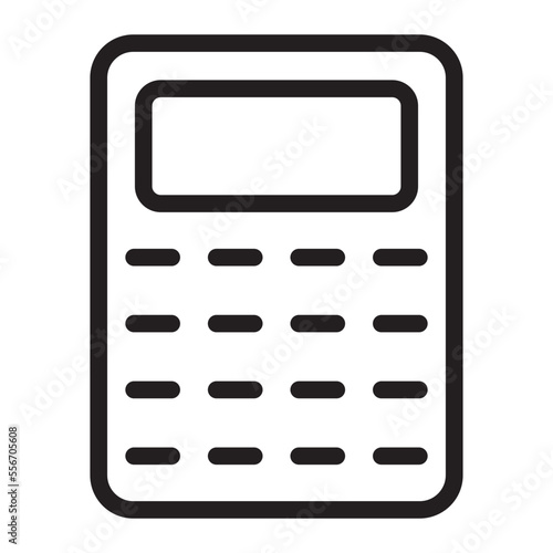 calculator line icon