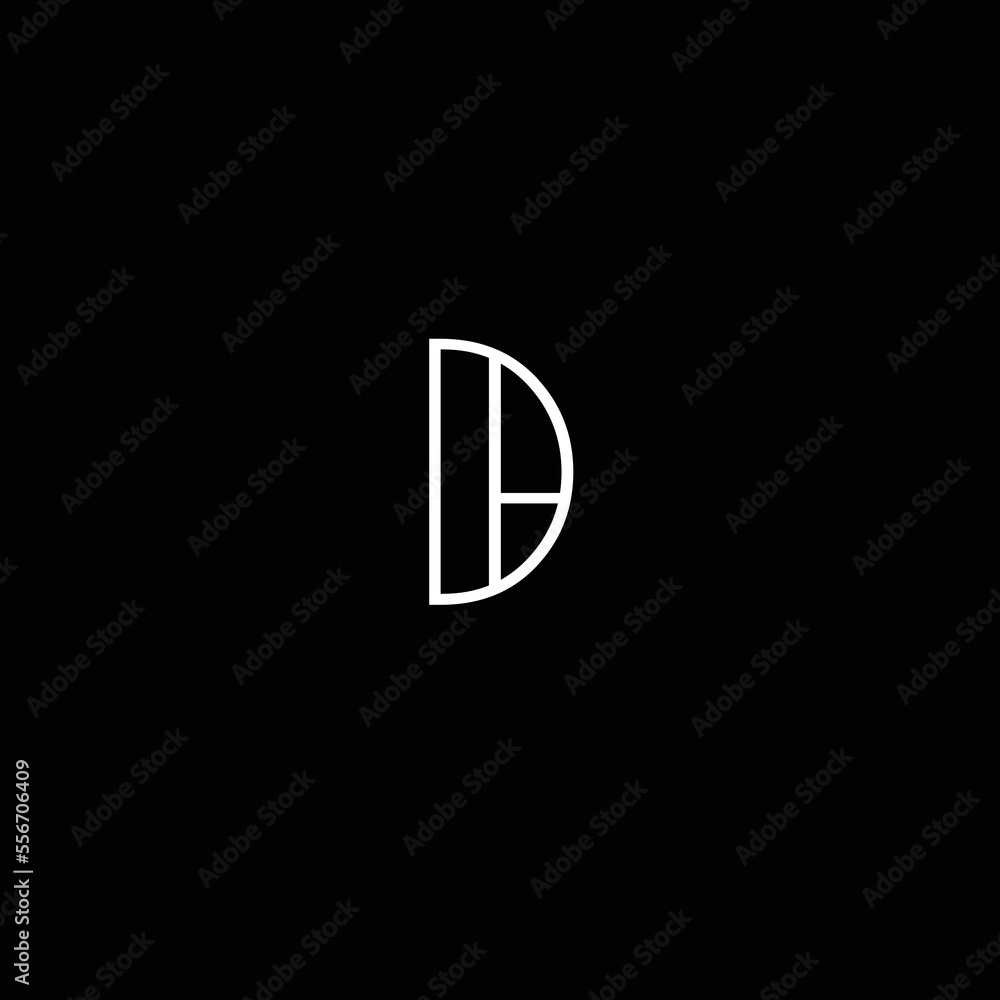 Creative Professional Trendy and Minimal Letter DA DH Logo Design in Black and White Color, Initial Based Alphabet Icon Logo in Editable Vector Format Creative Professional Trendy and Minimal Letter DA DH Logo Design in Black and White Color, Initial Based Alphabet Icon Logo in Editable Vector Format