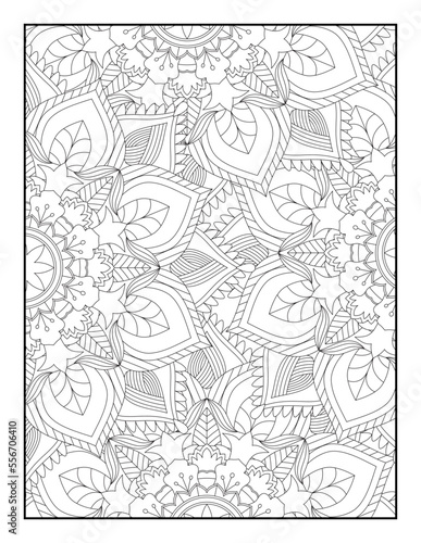 Floral Mandala Coloring Pages, Flower Mandala Coloring Page, Coloring Page For Adult 