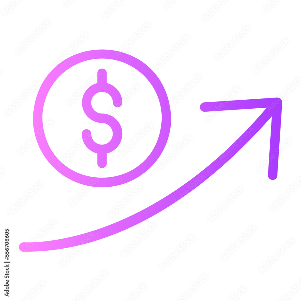 Revenue gradient icon Revenue gradient icon