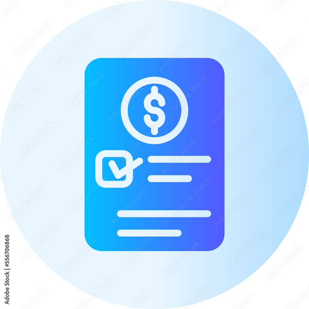 invoice gradient icon invoice gradient icon
