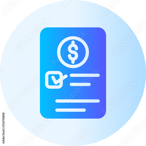 invoice gradient icon