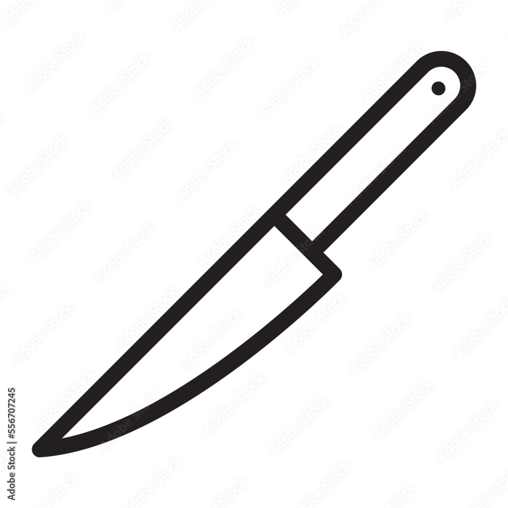 knife line icon knife line icon