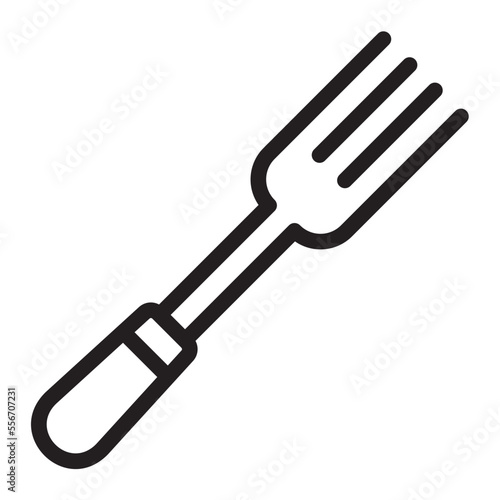 fork line icon