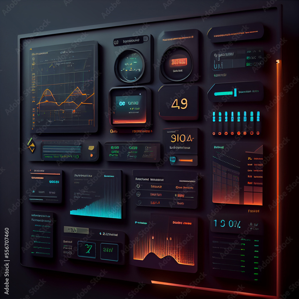Modern system of electronic dasgboard, generative ai Modern system of electronic dasgboard, generative ai