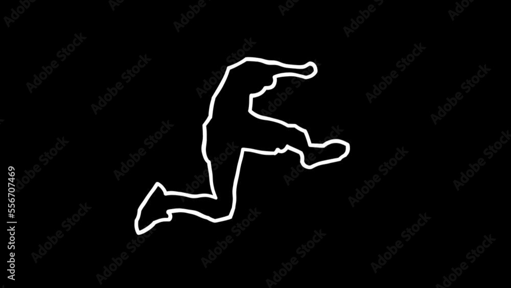 silhouette of a running person icon sign or symbol animation. White Highlight Elements. Doodle loop animation. doodle style on transparent background. Jittery Artistic Motion. scribble seamless loop a silhouette of a running person icon sign or symbol animation. White Highlight Elements. Doodle loop animation. doodle style on transparent background. Jittery Artistic Motion. scribble seamless loop a