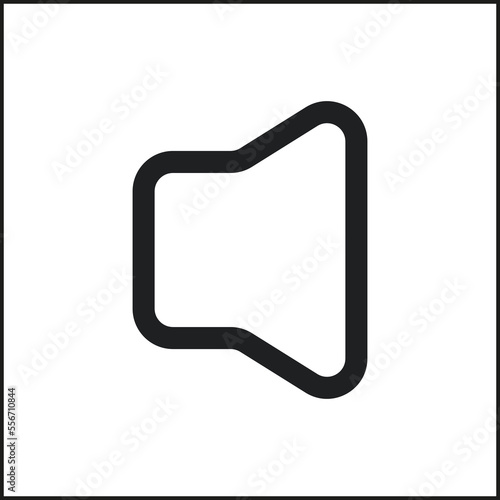 volume mute icon, volume mute vector, simple illustration
