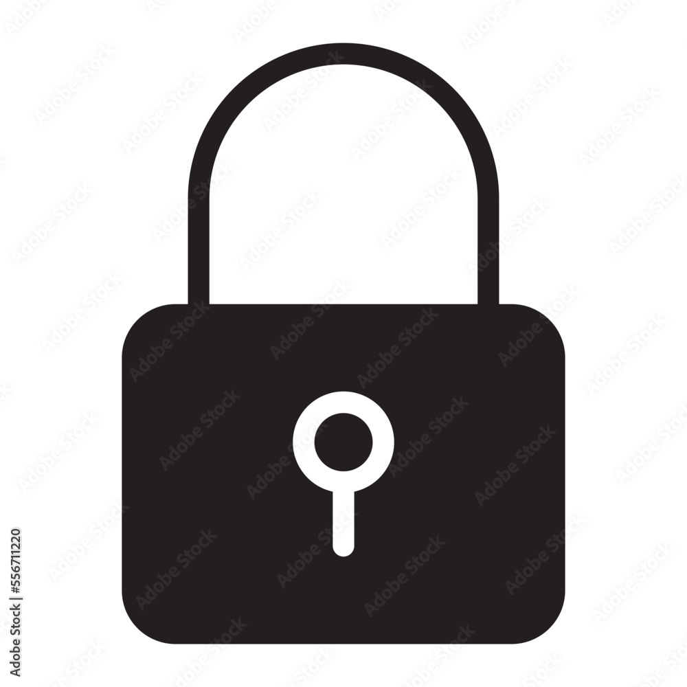 padlock glyph icon padlock glyph icon
