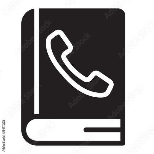 phone book glyph icon
