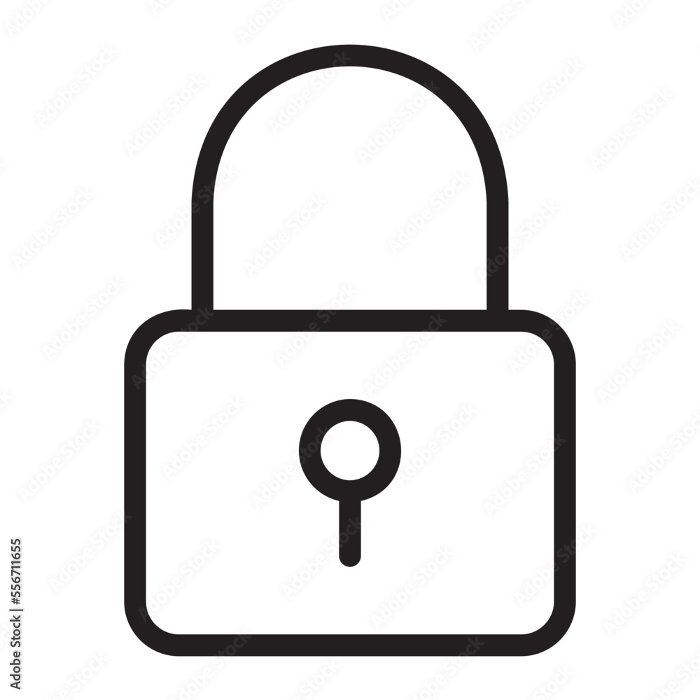 padlock line icon padlock line icon