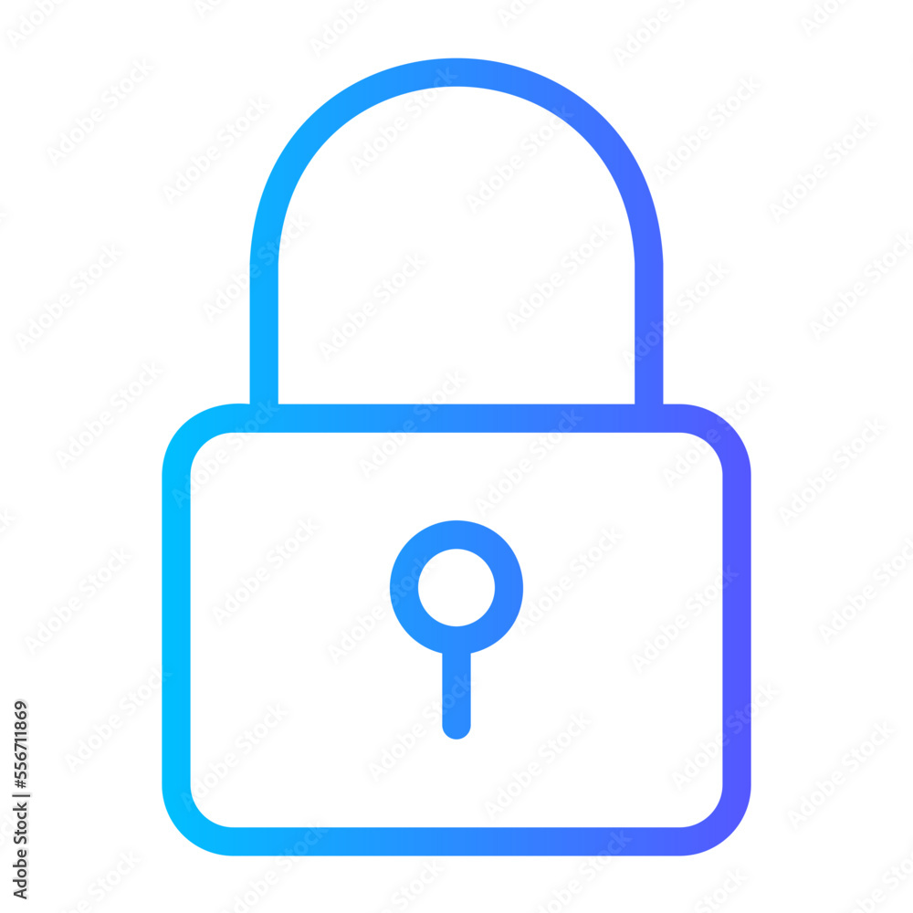 padlock gradient icon padlock gradient icon