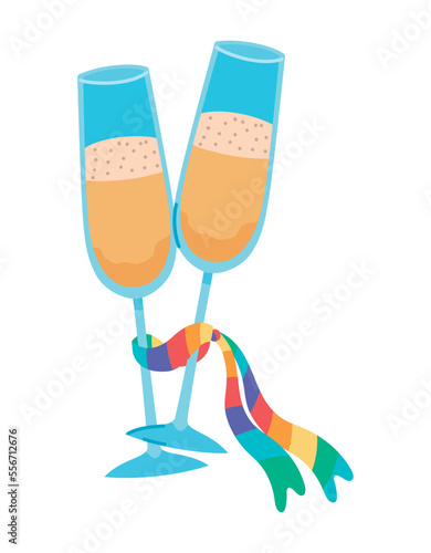 champagne glasses design