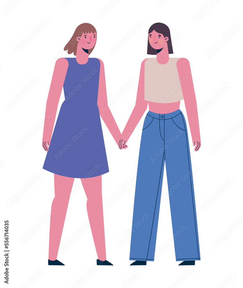women couple illustration women couple illustration