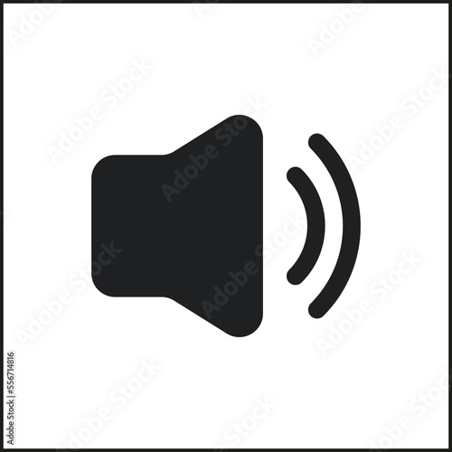 volume high icon, volume high vector, simple illustration