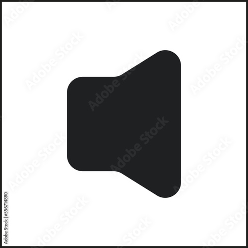 volume mute icon, volume mute vector, simple illustration