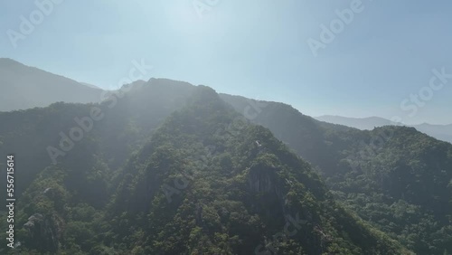 Drone video of Jebibong Peak in Woraksan National Park, Korea 01 photo