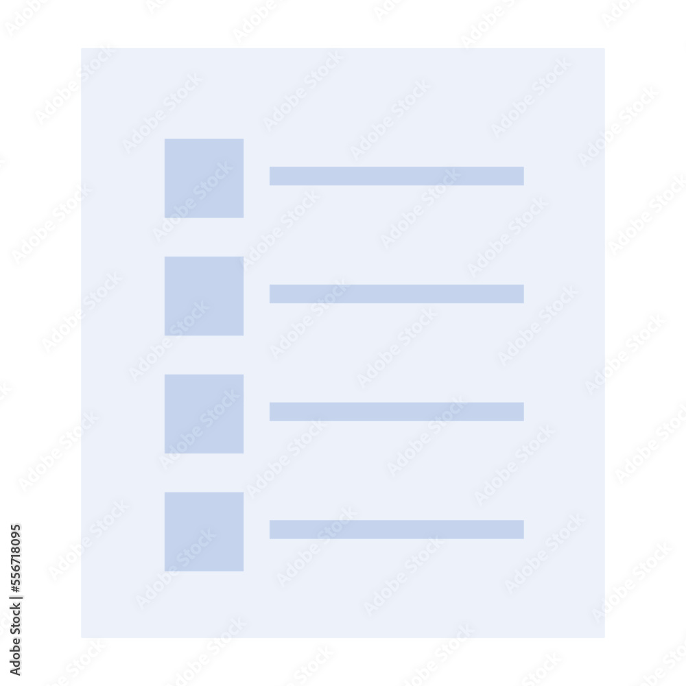 Modern flat vector of a document 