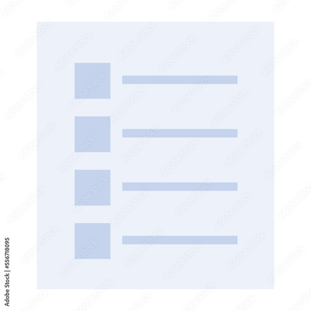 Modern flat vector of a document Modern flat vector of a document
