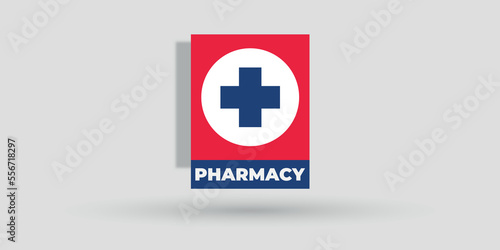 Professional healthcare pharmacy logo design template